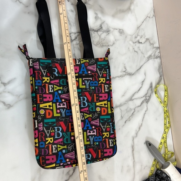 Vera Bradley Laptop Travel Tote from A to Vera Frill Computer Bag New Colorful - Picture 10 of 11